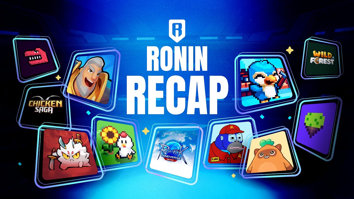 Arte oficial Ronin Recap com personagens de diferentes jogos do ecossistema